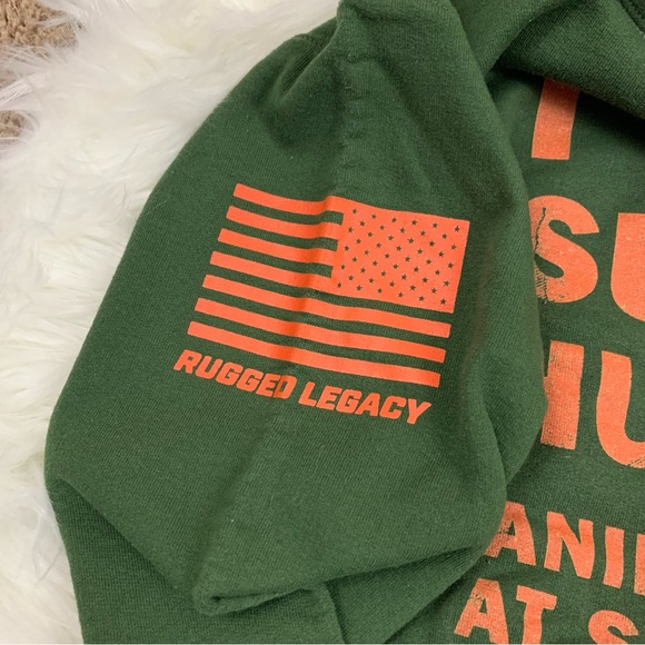 Rugged Legacy Green “I Don’t Suck At Hunting” Hoodie Sweatshirt - Picture 5 of 8